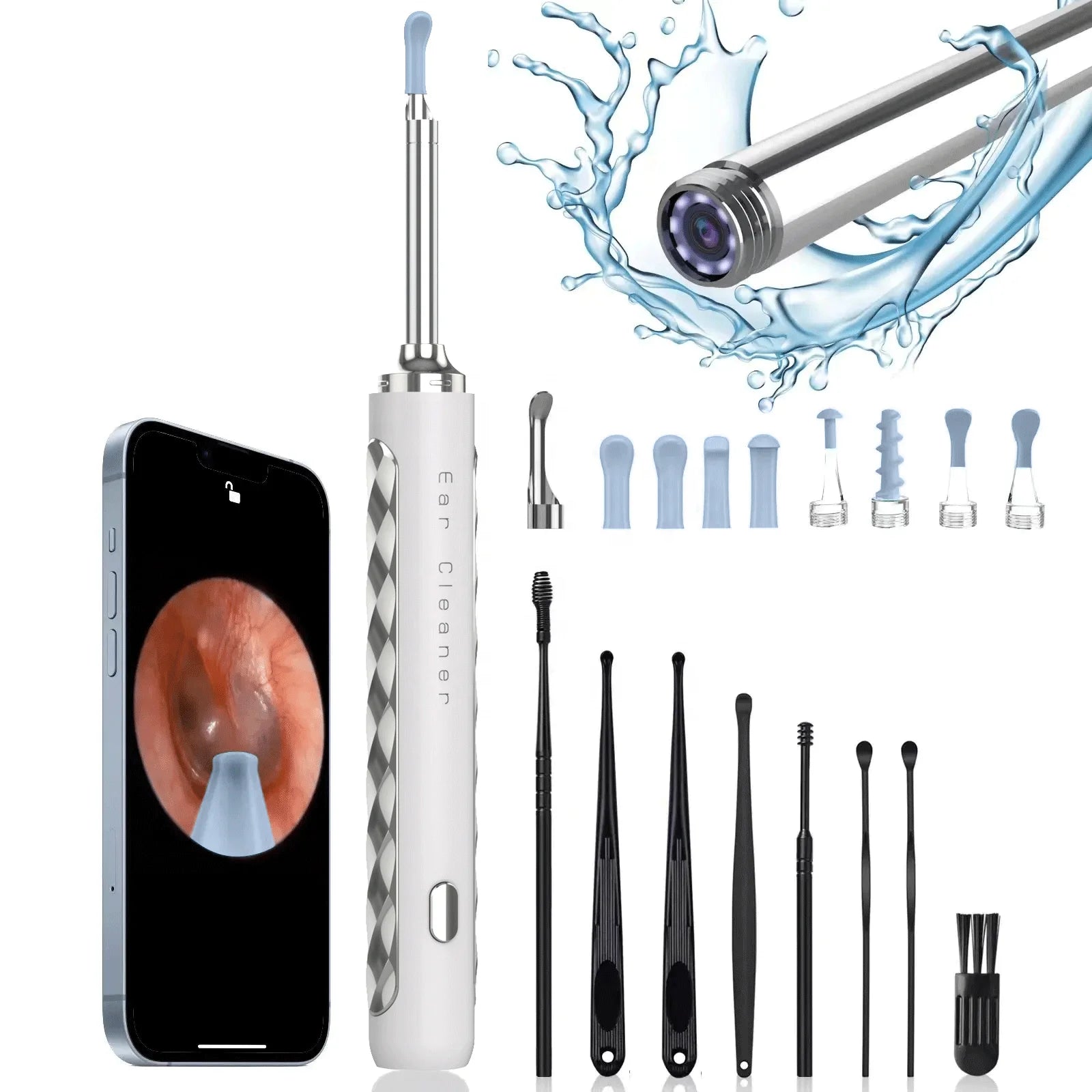 Ear cleaner with camera – Look into your ear with a 1080P WiFi endoscope
