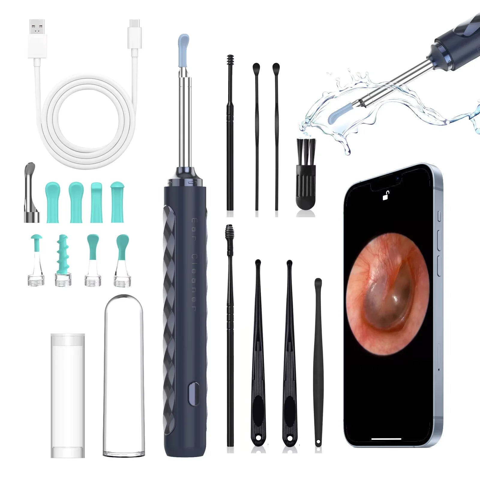 Ear cleaner with camera – Look into your ear with a 1080P WiFi endoscope